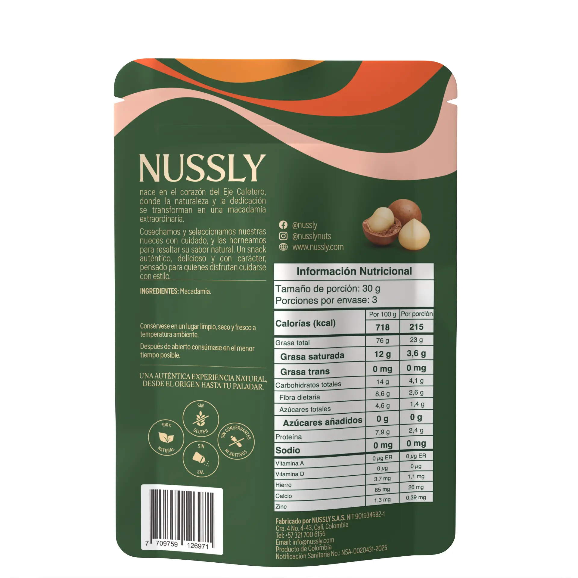 Macadamia natural - NUSSLY